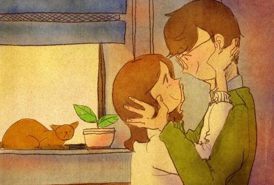 서로를 바라보는 연인