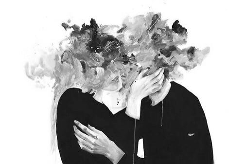 열정적인 키스