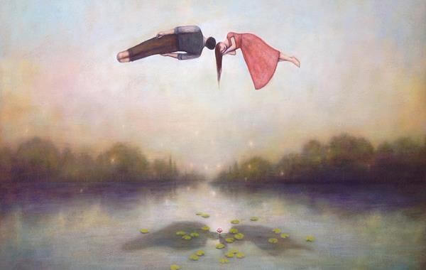 허공에 떠 있는 연인