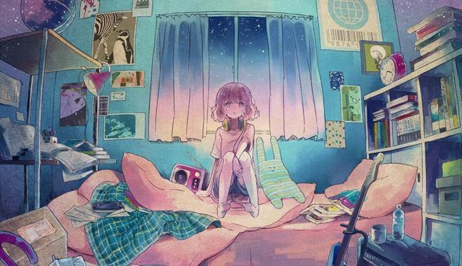 방 안의 소녀