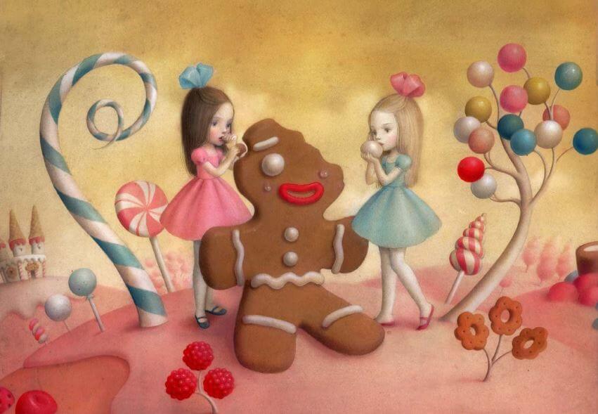 스트레스성 폭식: 쿠키를 먹는 소녀들