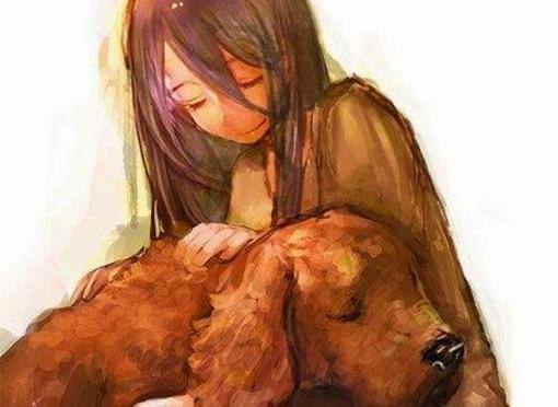 강아지와 소녀