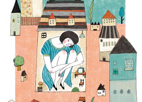 집 안에 갇혀있는 여자 =