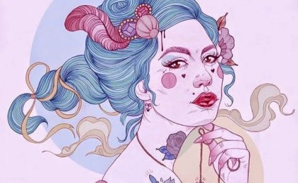 파란 머리