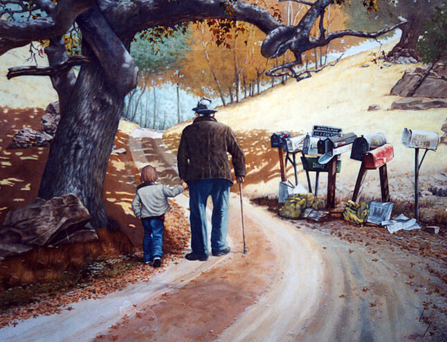 늙은 남자와 아이