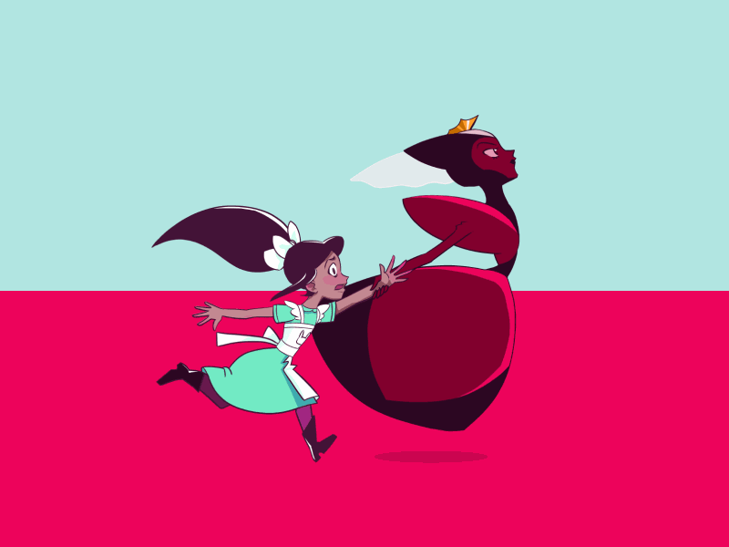 앨리스를 끌고가는 여자