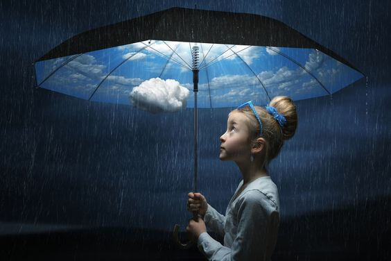 소녀와 우산