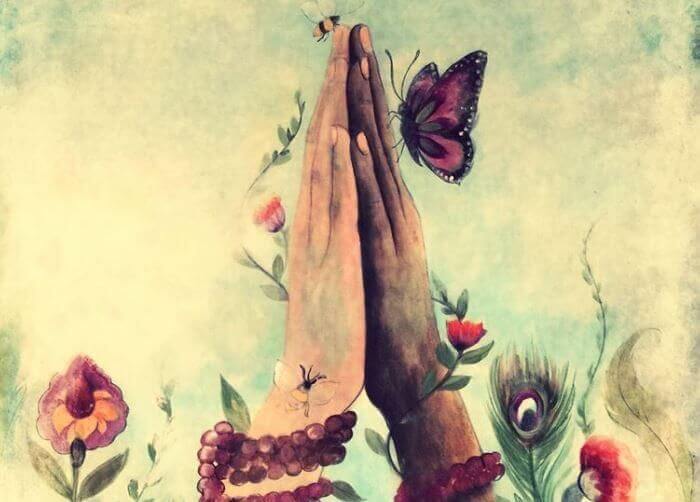 나비와 손