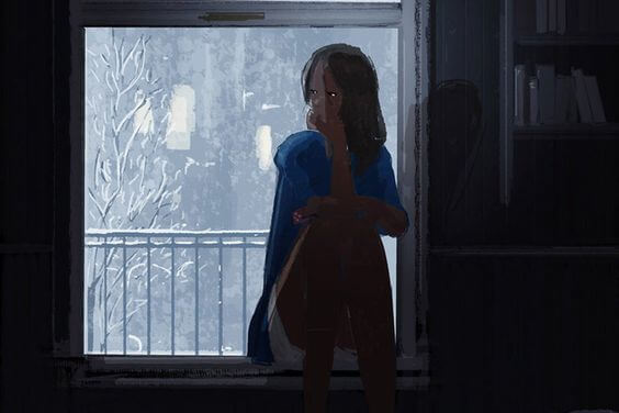어두운 집의 소녀