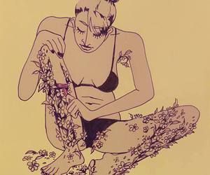 꽃을 미는 여자