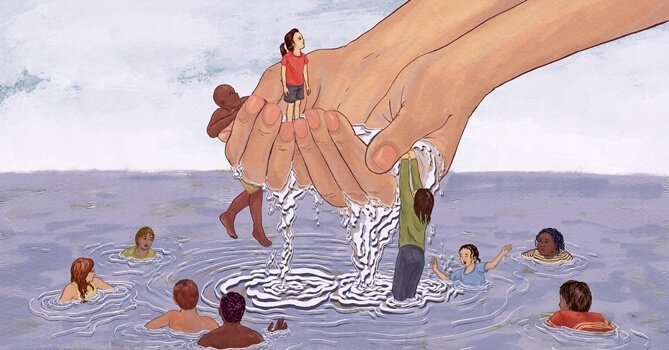 잠긴 사람 구하기