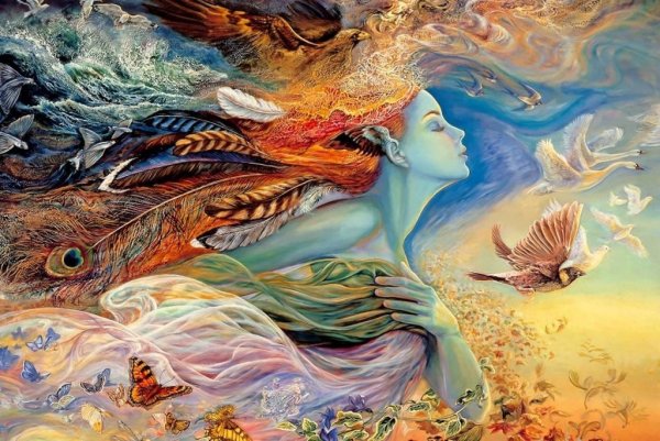 깃털 달린 여인