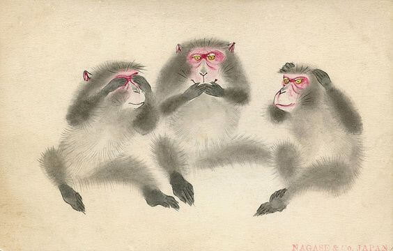 동조궁에 있는 세 마리 현명한 원숭이의 교훈