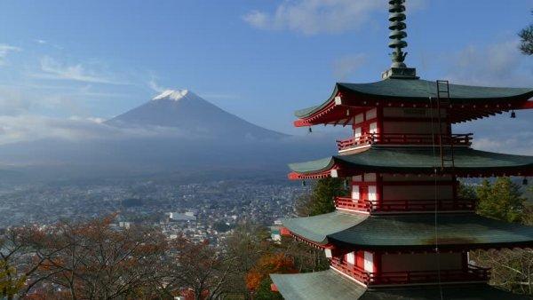 일본 후지산 풍경