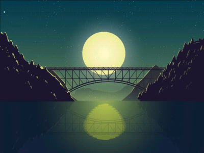 다리 위 보름달
