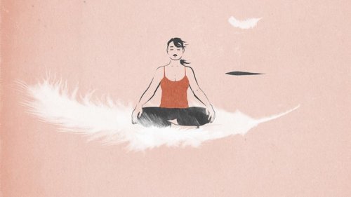 명상하는 여자