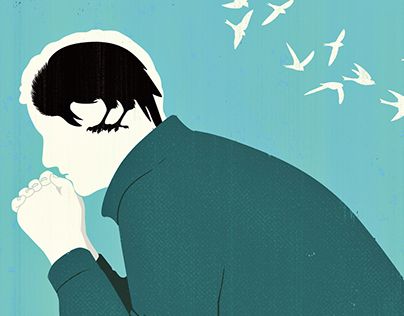 남자 까마귀머리