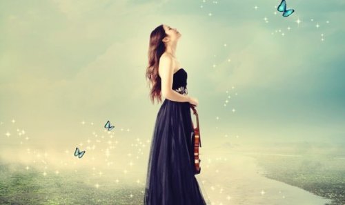 자아 실현: 바이올린을 든 여자