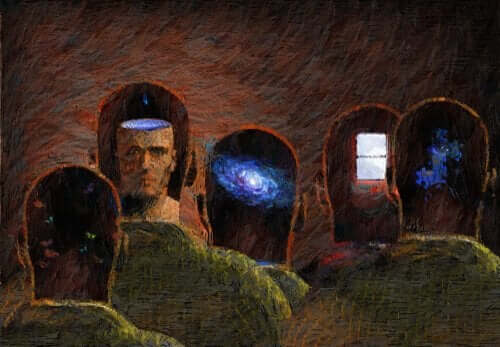 사람들의 머리를 보여주는 그림